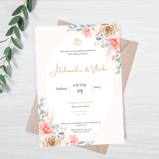 pozivnica za vjenčanje