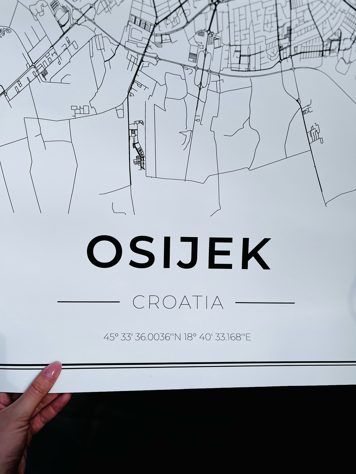 Mapa Osijeka